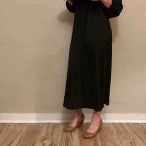 H&M Flowy black pirate sleeve dress (with bonus boob access!)